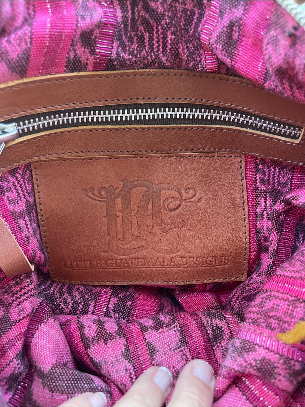 Little Guatemala Designs Huipil Hand-Embroidered Multicolor Convertible Bag - Picture 4 of 8